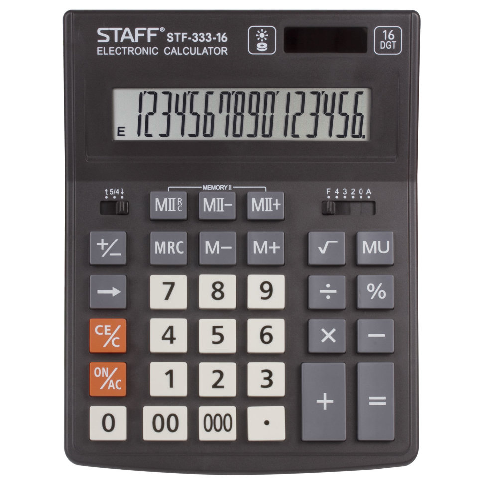 Калькулятор настольный Staff PLUS STF-333 16 разрядов 250417 , 